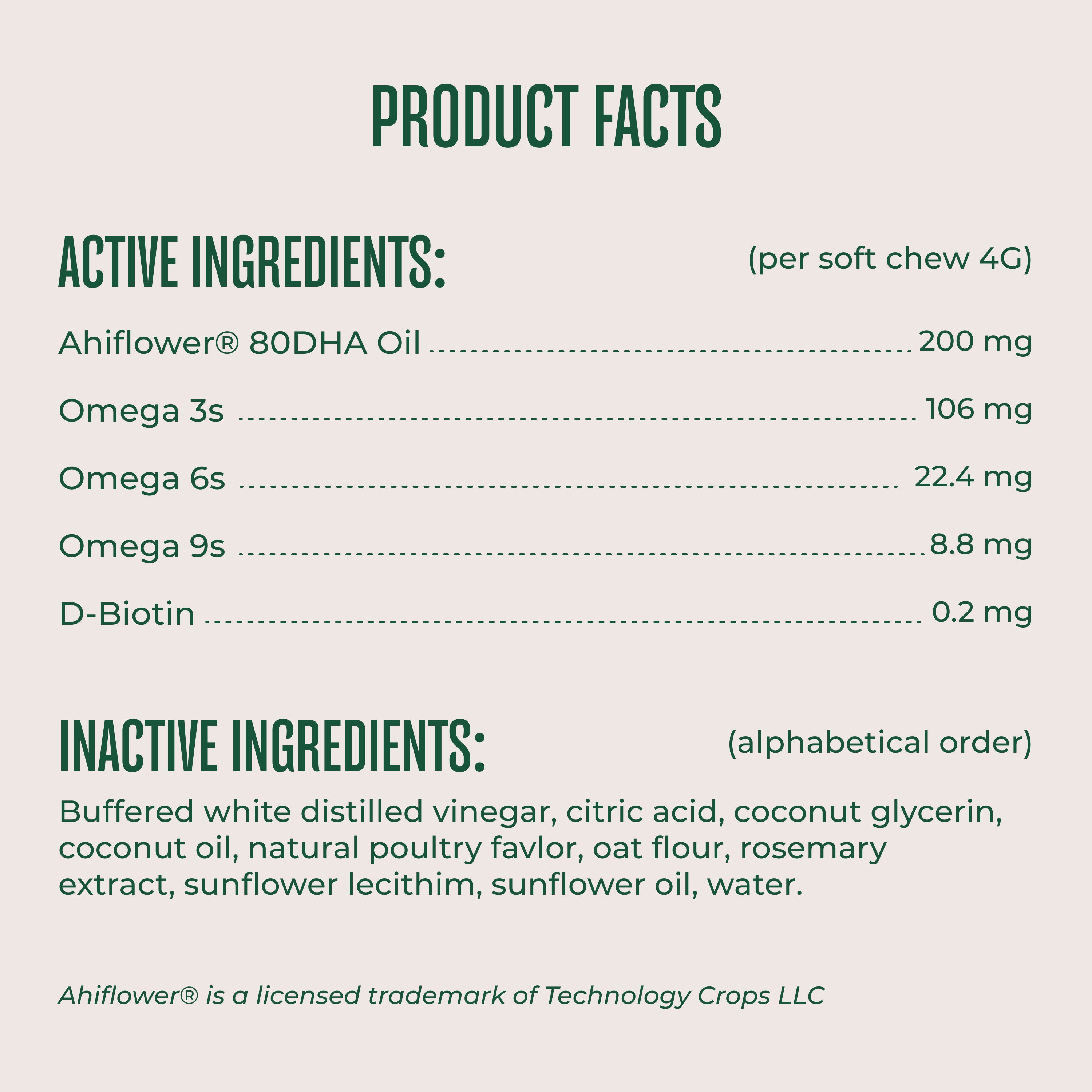 Ahiflower® Omega Chews