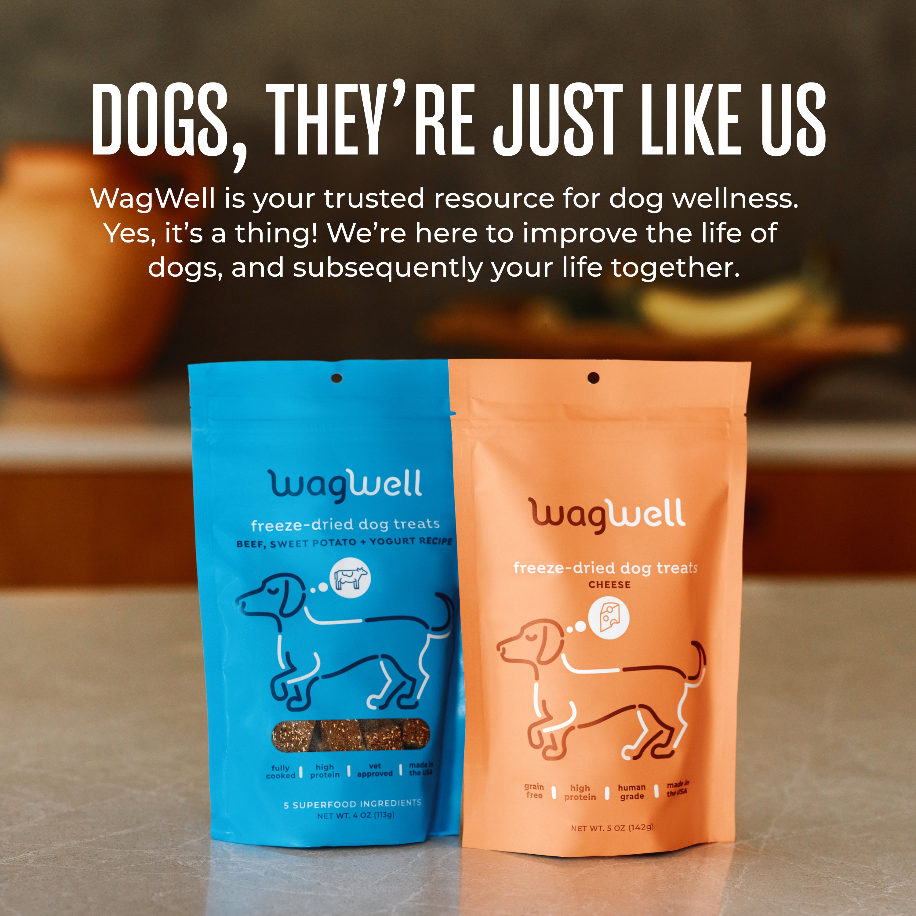 Freeze-Dried Cheese Dog Treats